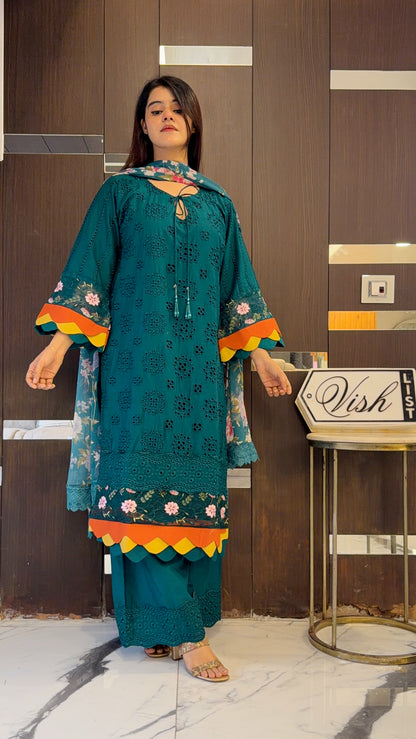 Raha Pakistani Luxe Lawn Set 13